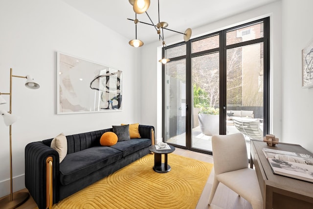 2505 Broadway Unit 2B, New York City, NY 10025 - living area with wood finished floors