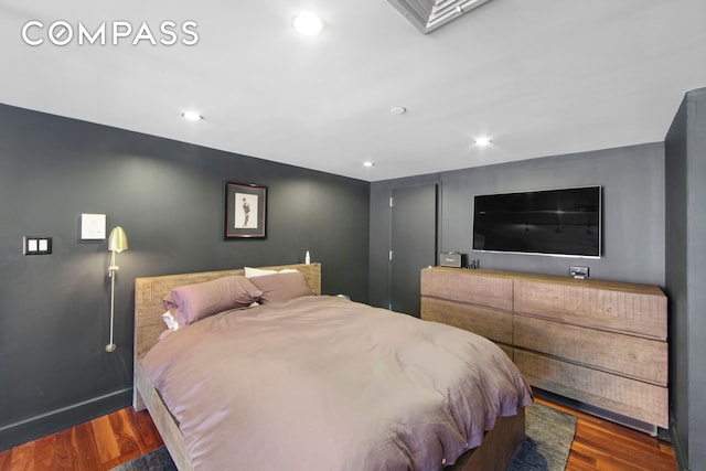 66 N 1st St Unit 1C, New York City, NY 11249 - bedroom featuring wood finished floors, baseboards, and recessed lighting