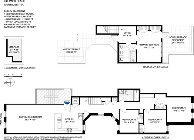 744 Park Pl Unit 4A, New York City, NY 11216 - room layout