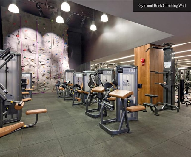view of gym