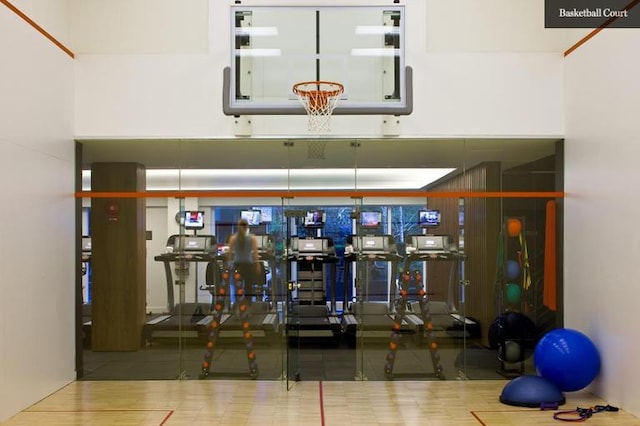 view of workout area