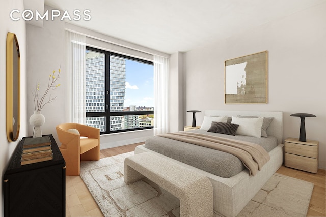550 Vanderbilt Ave Unit 1508, New York City, NY 11238 - bedroom featuring a view of city