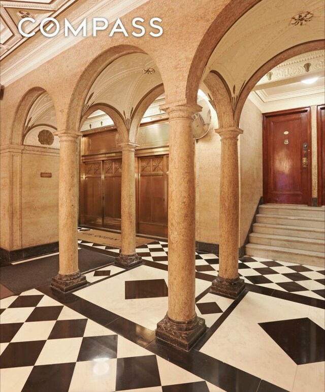 interior space with stairs