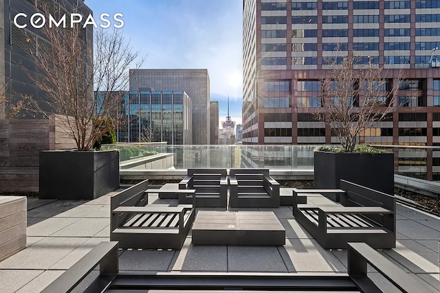 135 W 52nd St Unit 40A, New York City, NY 10019 - patio / terrace with a city view