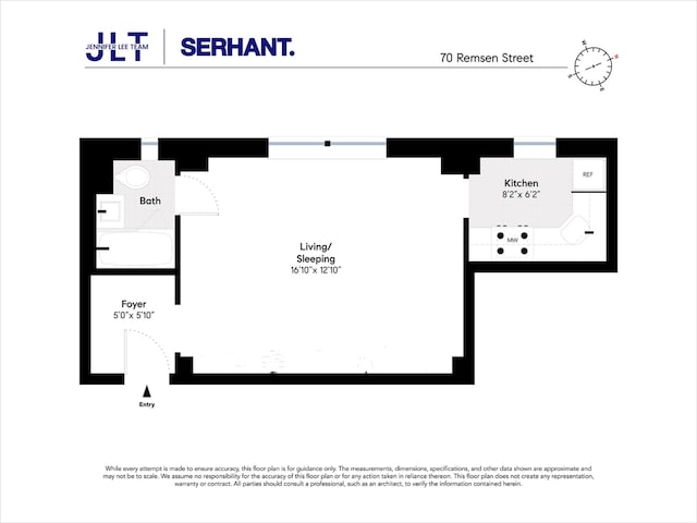 70 Remsen St Unit 9E, New York City, NY 11201 - room layout