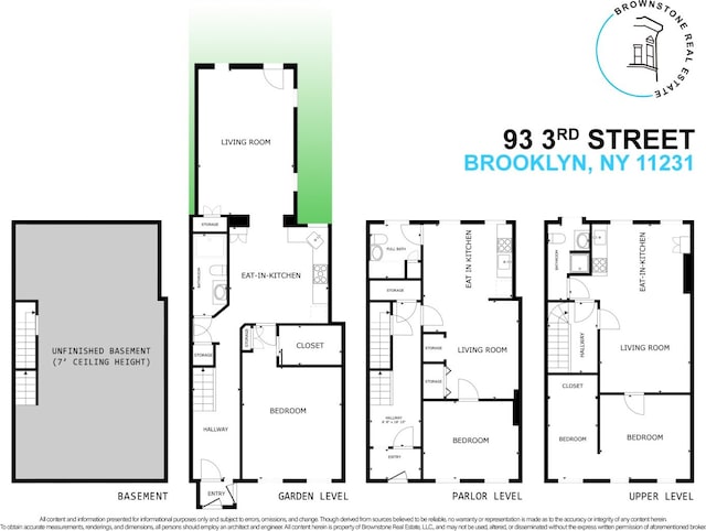 93 3rd St, New York City, NY 11231 - floor plan / room layout