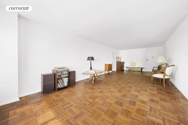 living area with visible vents