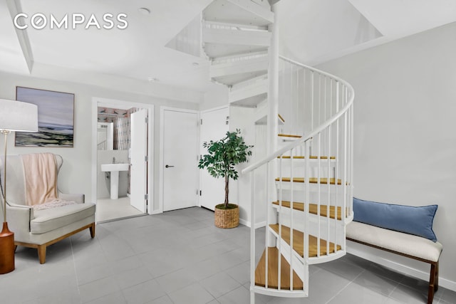 entrance foyer with stairs