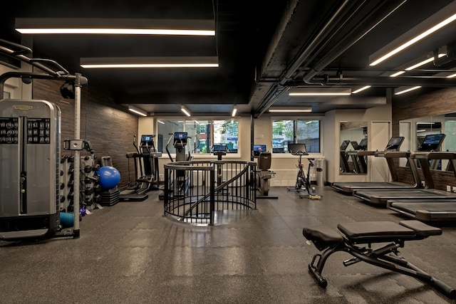 view of gym