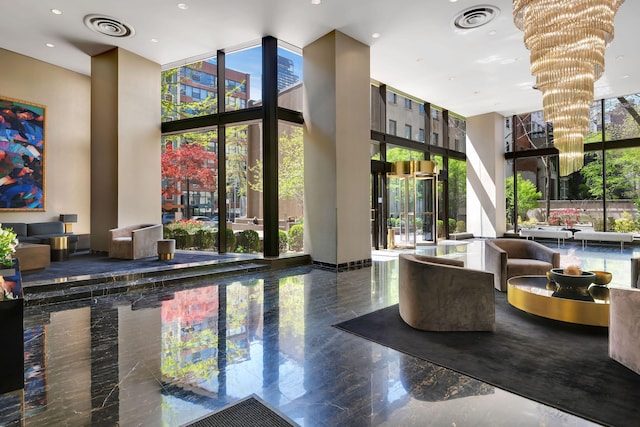 common area featuring visible vents