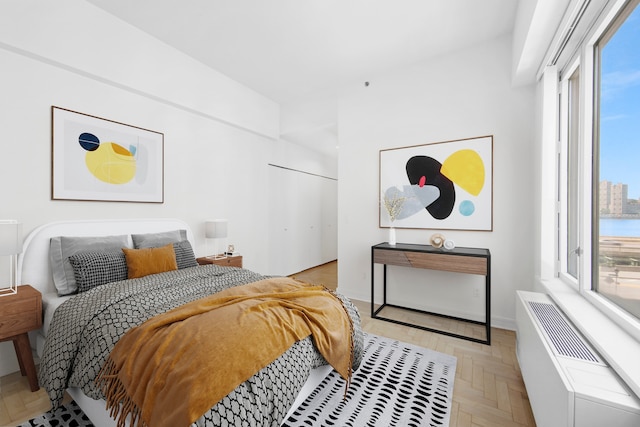 bedroom with a closet