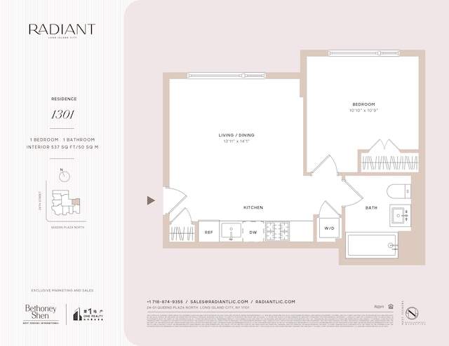 24-01 Queens Plz N Unit 1301, New York City, NY 11101 - view of layout