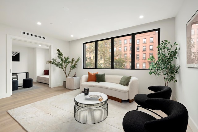 78 1st Pl Unit 5, New York City, NY 11231 - living room featuring recessed lighting, light wood-style flooring, and baseboards