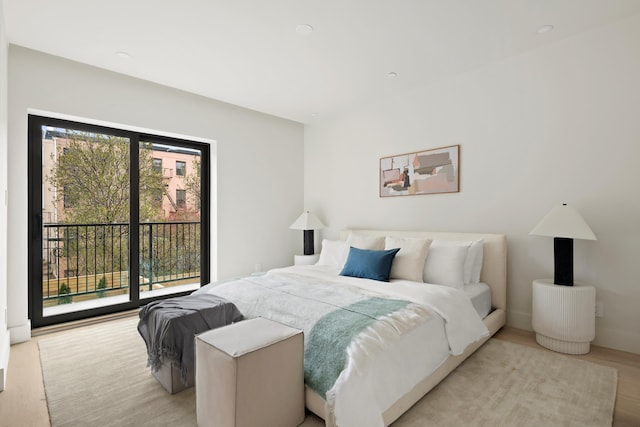 78 1st Pl Unit 5, New York City, NY 11231 - bedroom with light wood-style floors and access to exterior