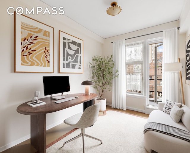 33 E End Ave Unit 9F, New York City, NY 10028 - home office with baseboards