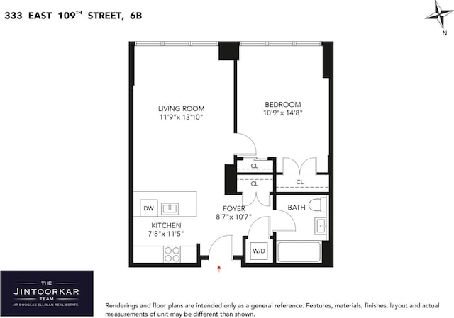 333 E 109th St Unit 6B, New York City, NY 10029 - room layout