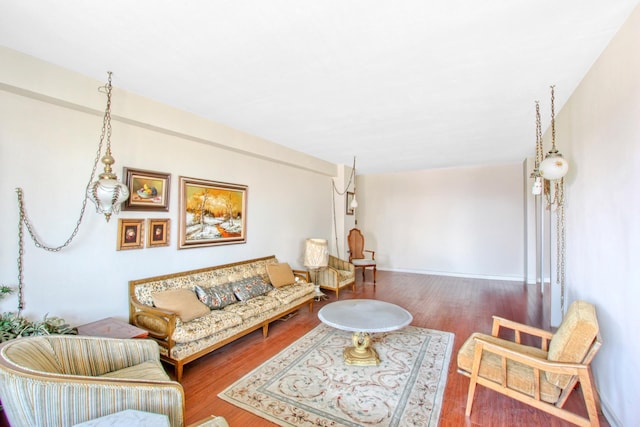 444 Neptune Ave Unit 6R, New York City, NY 11224 - living room featuring wood finished floors and baseboards