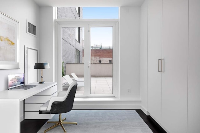 office featuring visible vents
