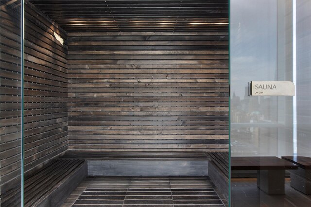 15 Hudson Yards Unit 31A, New York City, NY 10001 - detailed view of a sauna / steam room and wood walls