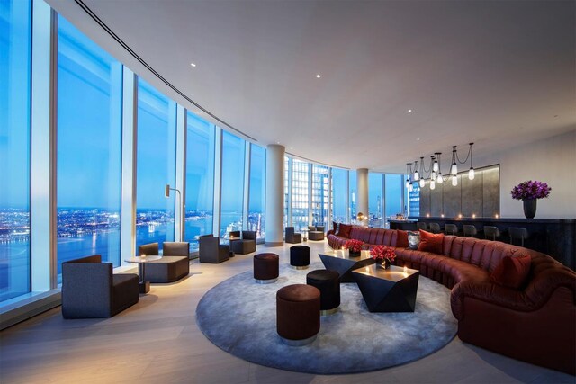 15 Hudson Yards Unit 31A, New York City, NY 10001 - building lobby featuring floor to ceiling windows