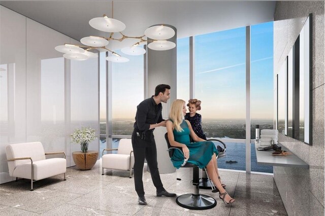 15 Hudson Yards Unit 31A, New York City, NY 10001 - interior space with floor to ceiling windows