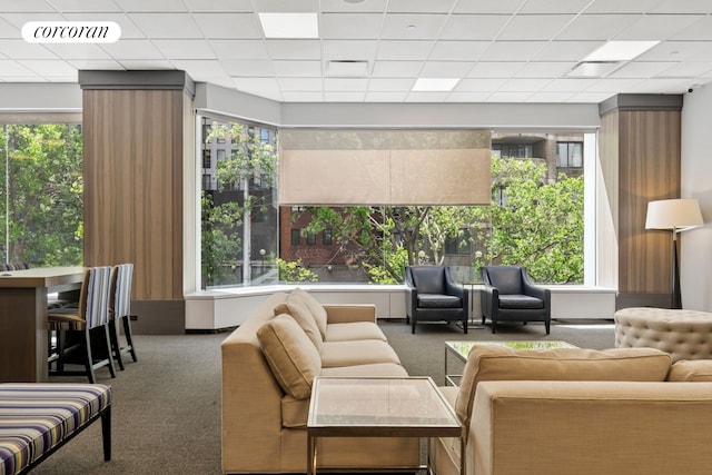 61 W 62nd St Unit 27G, New York City, NY 10023 - common area featuring a paneled ceiling
