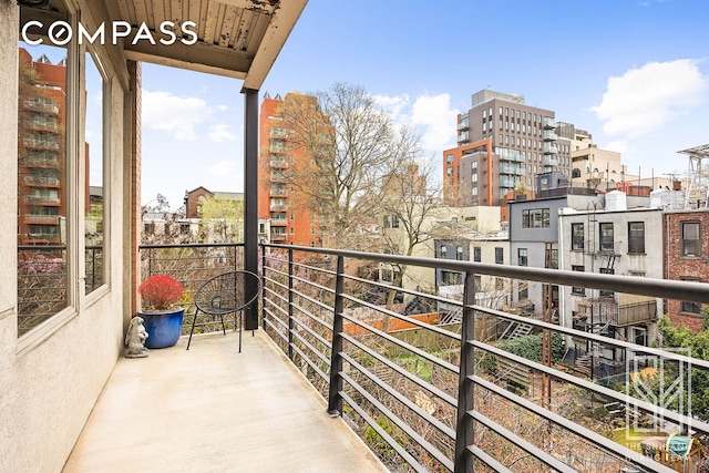 view of balcony