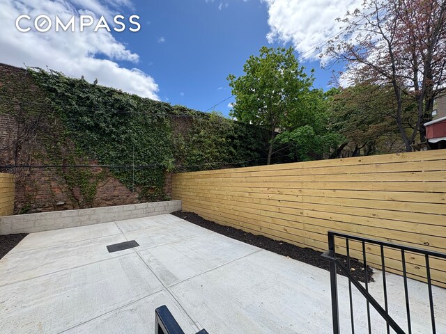 view of patio / terrace featuring a fenced backyard
