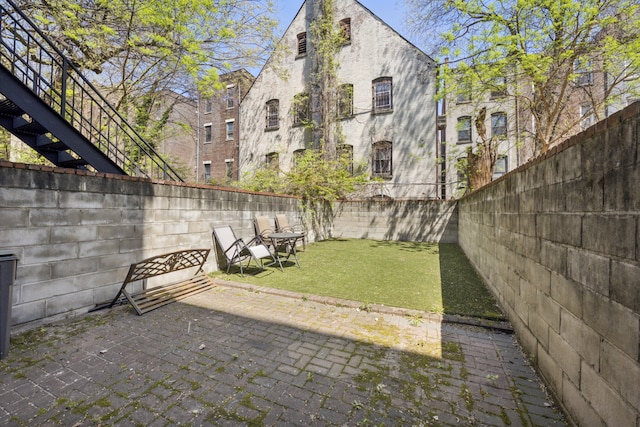 view of patio / terrace featuring a fenced backyard