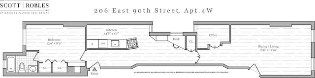 206 E 90th St Unit 4W, New York City, NY 10128 - property floor plan