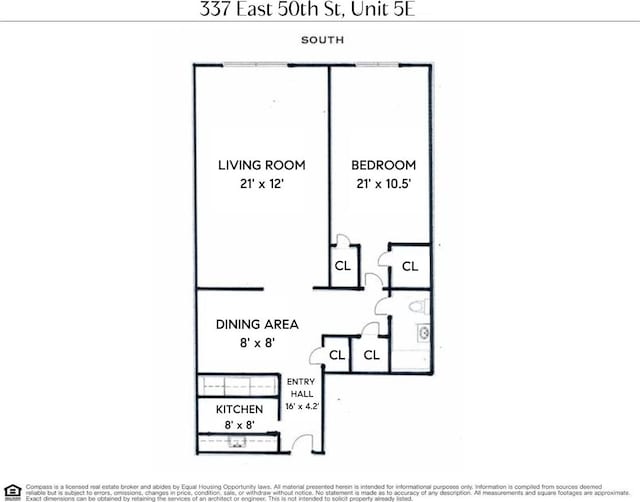 337 E 50th St Ph-E, Ph-E New York City, NY 10022 - view of floor plan / room layout