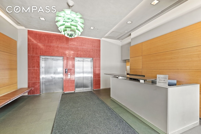 view of reception area