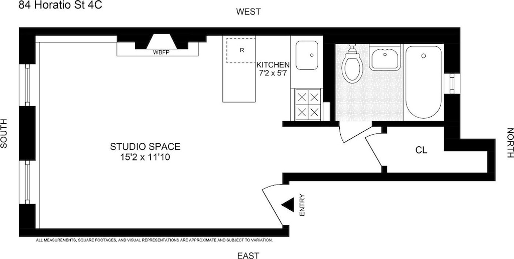 84 Horatio St Unit 4C, New York City, NY 10014 - view of property floor plan