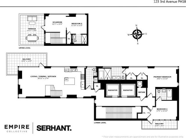 123 3rd Ave Unit Ph18, New York City, NY 10003 - floor plan / room layout
