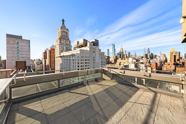 123 3rd Ave Unit Ph18, New York City, NY 10003 - view of patio featuring a view of skyline and a balcony