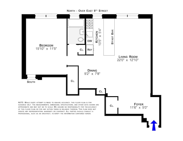 60 E 9th St Unit 637, New York City, NY 10003 - floor plan / room layout