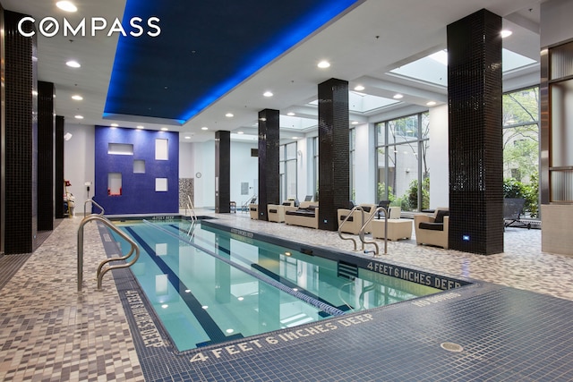 220 Riverside Blvd Unit 19Jg, New York City, NY 10069 - view of indoor community pool
