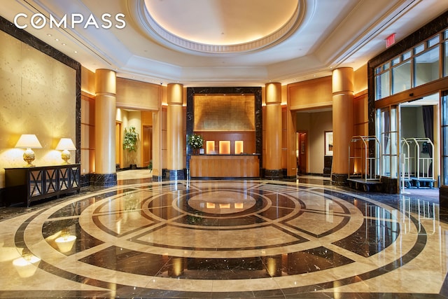 220 Riverside Blvd Unit 19Jg, New York City, NY 10069 - building lobby with a towering ceiling
