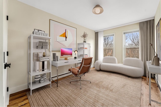 2108 Dean St, New York City, NY 11233 - office space with wood finished floors and baseboards