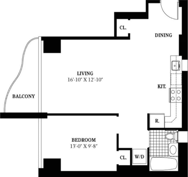 302 2nd St Unit 12H, New York City, NY 11215 - room layout