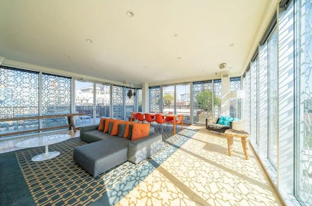 view of sunroom / solarium