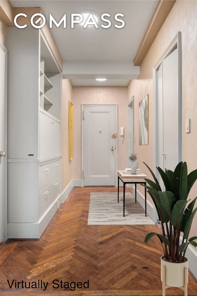 50 Park Ave Unit 15B, New York City, NY 10016 - foyer featuring baseboards