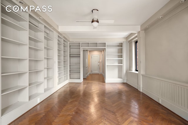 50 Park Ave Unit 15B, New York City, NY 10016 - spacious closet featuring ceiling fan