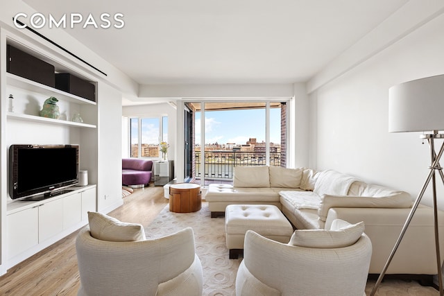 45 E End Ave Unit 6/7B, New York City, NY 10028 - living room featuring light wood finished floors