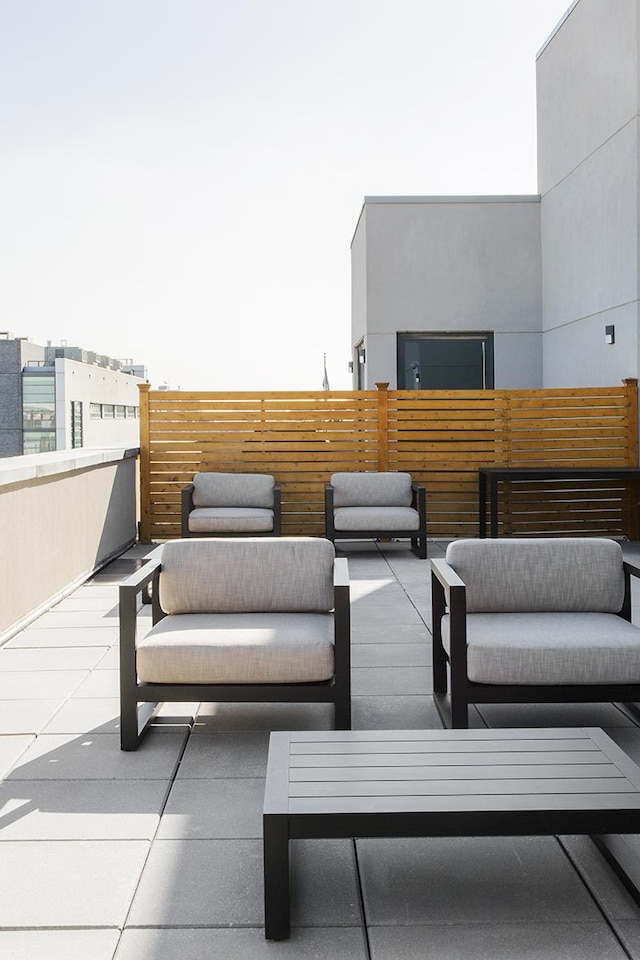 34-32 35th St Unit 3F, New York City, NY 11106 - view of patio / terrace with outdoor lounge area