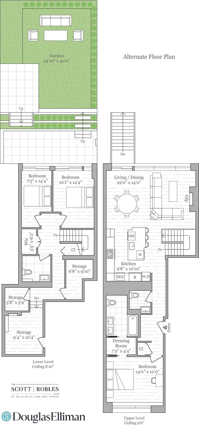 224 N 6th Street Parlour, New York City, NY 11211 - floor plan / room layout