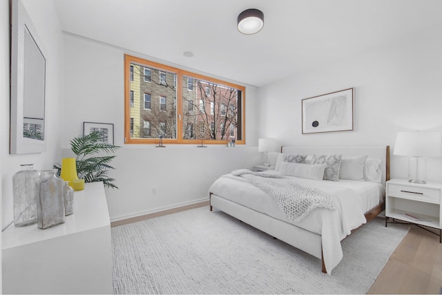 224 N 6th Street Parlour, New York City, NY 11211 - bedroom with wood finished floors and baseboards