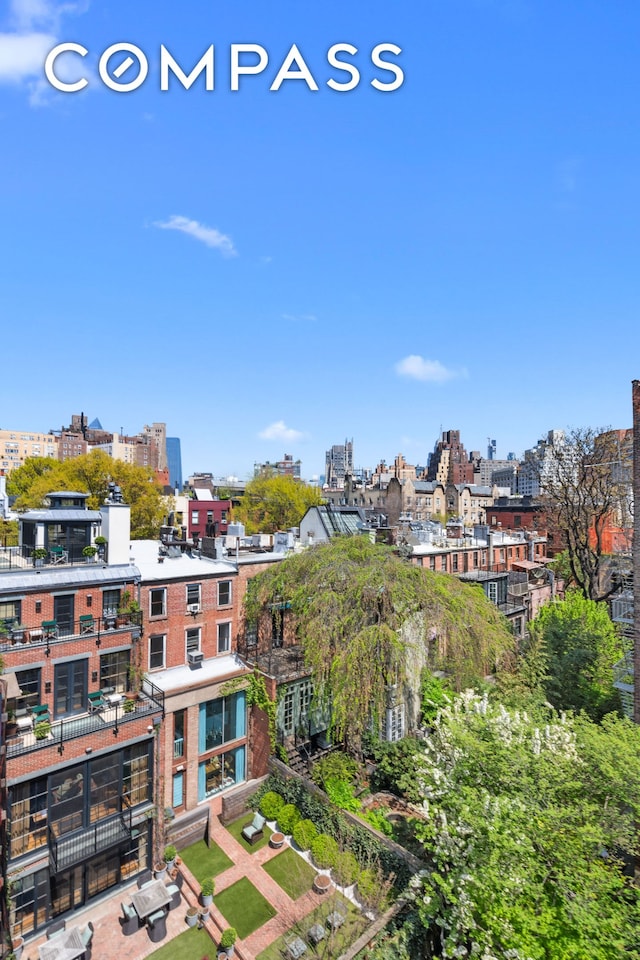 exterior space with a view of city