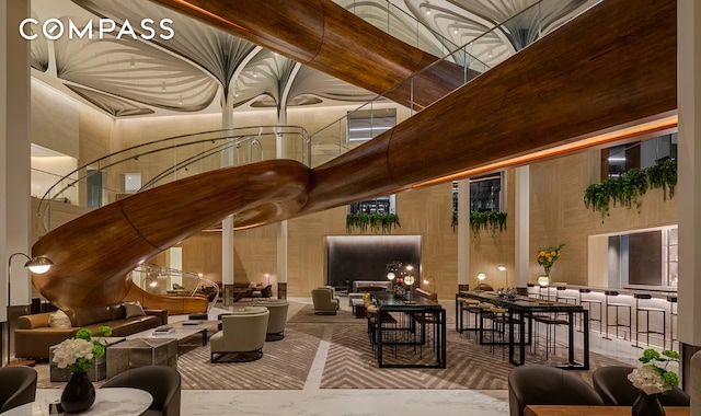 10 Riverside Blvd Unit 28C, New York City, NY 10069 - building lobby with a towering ceiling