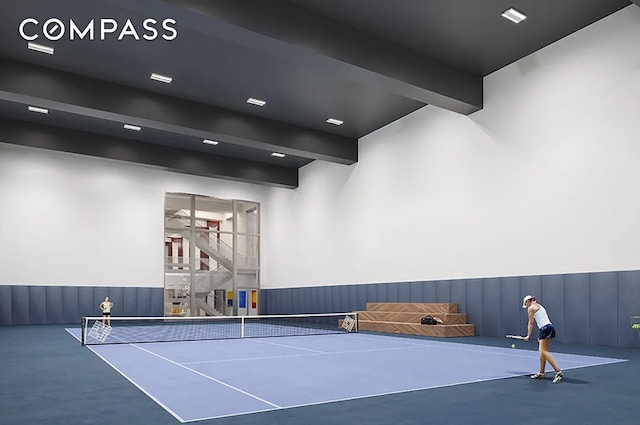 10 Riverside Blvd Unit 28C, New York City, NY 10069 - view of tennis court